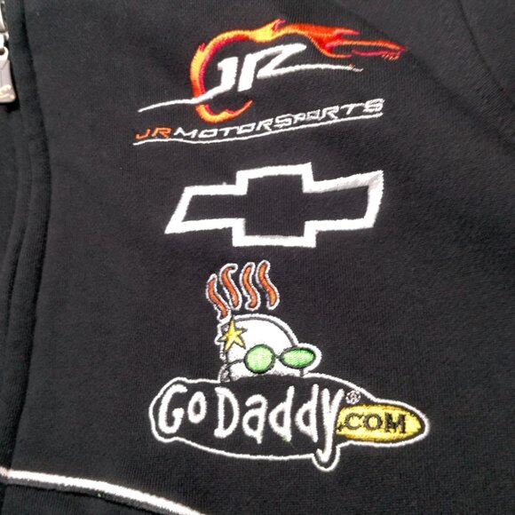NASCAR Chase Authentics Go Daddy Danica Patrick Hooded Sweatshirt Small Zip Up - Picture 15 of 16